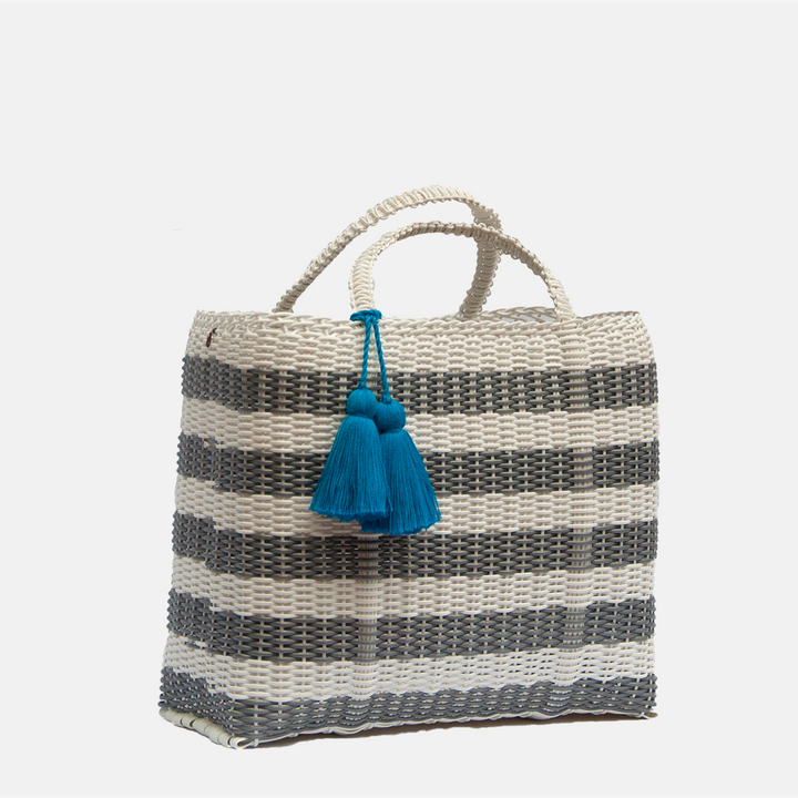 cesta tote ~ medium ~ striped