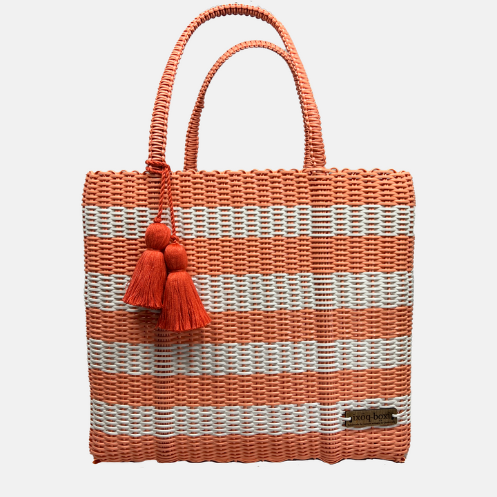 cesta tote ~ medium ~ striped