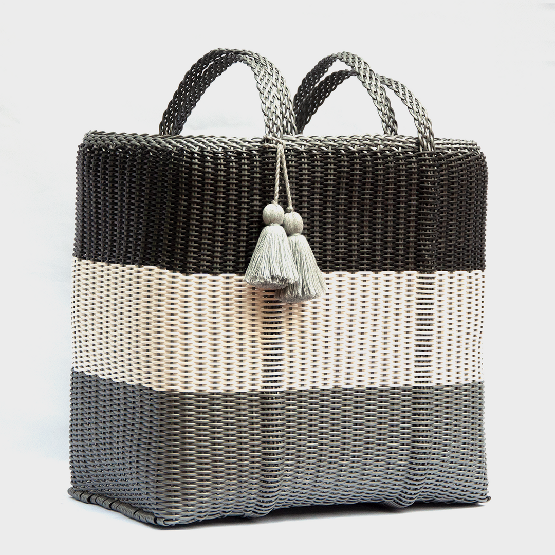 cesta tote ~ ex-large ~ 3 color block