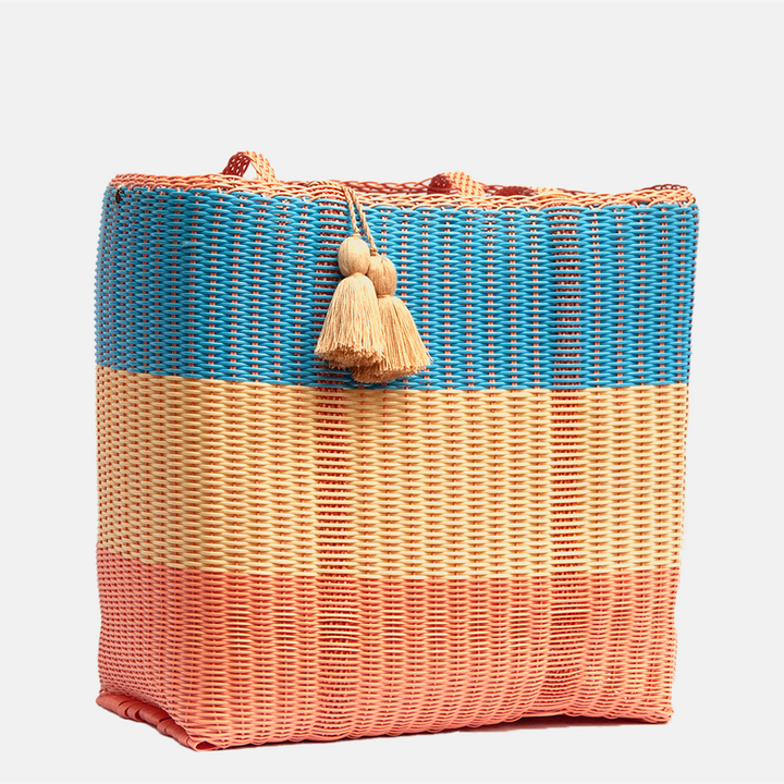 cesta tote ~ ex-large ~ 3 color block