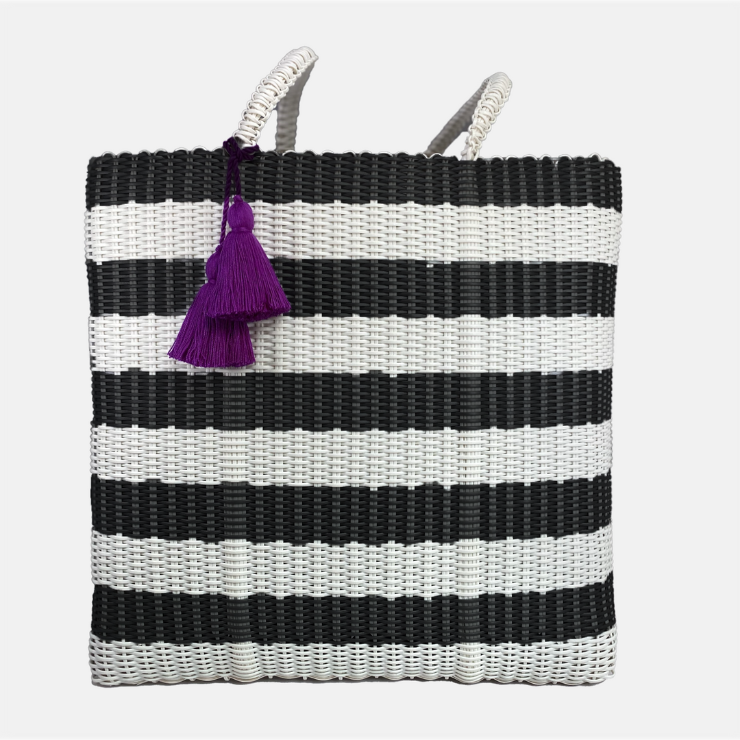 cesta tote ~ ex-large ~ striped