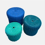 boxi cylindrical containers ~ nesting, set of three (pre-order)