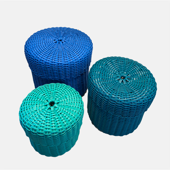 round 'catch all' with lid ~ solids
