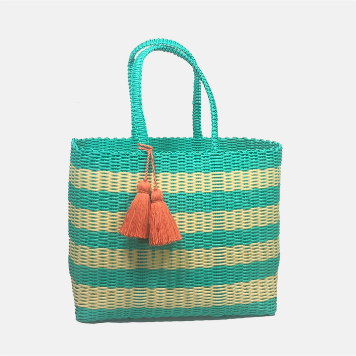 cesta tote ~ medium ~ striped