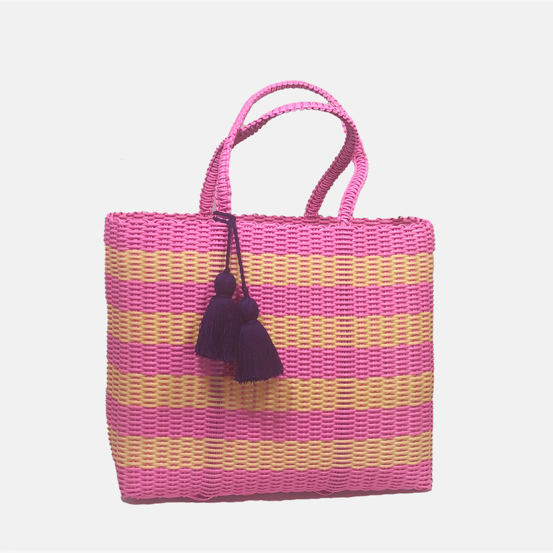 cesta tote ~ medium ~ striped