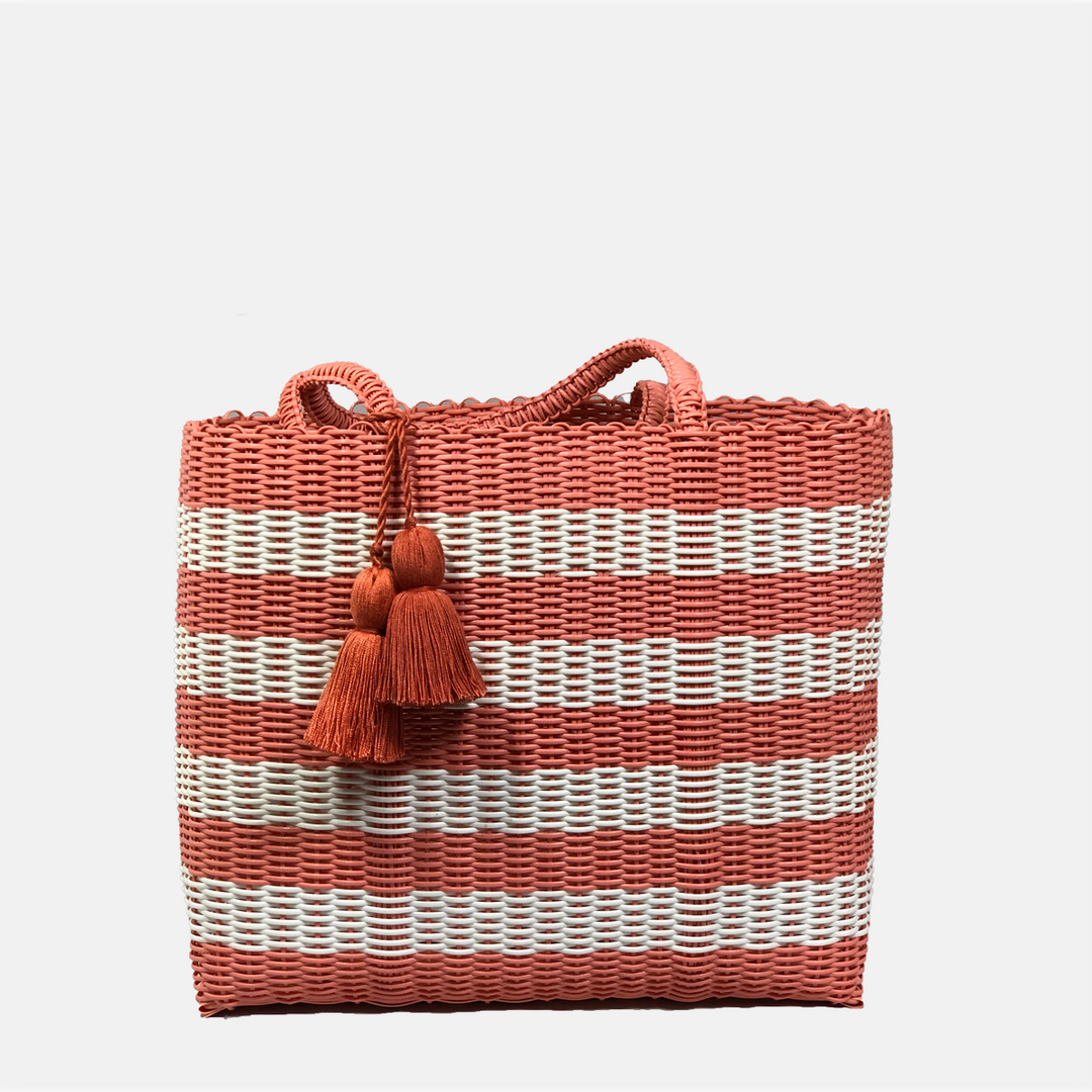 cesta tote ~ medium ~ striped