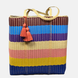 cesta tote ~ ex-large ~ multicolor striped