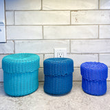 round 'catch all' with lid ~ solids