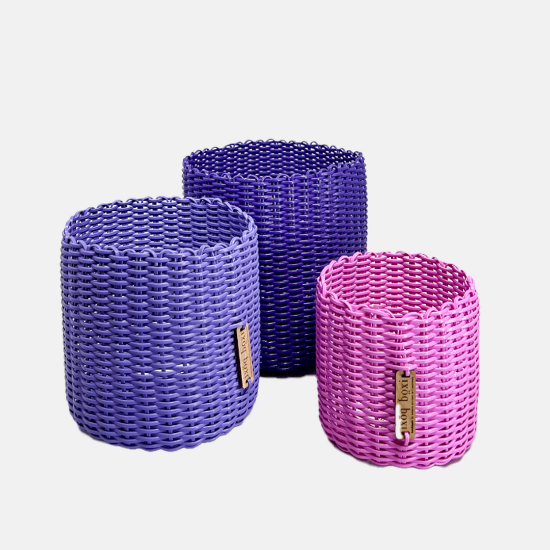 round 'catch all' / plant pots ~ single color