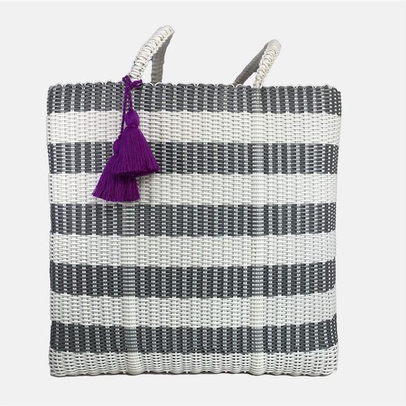 cesta tote ~ ex-large ~ striped